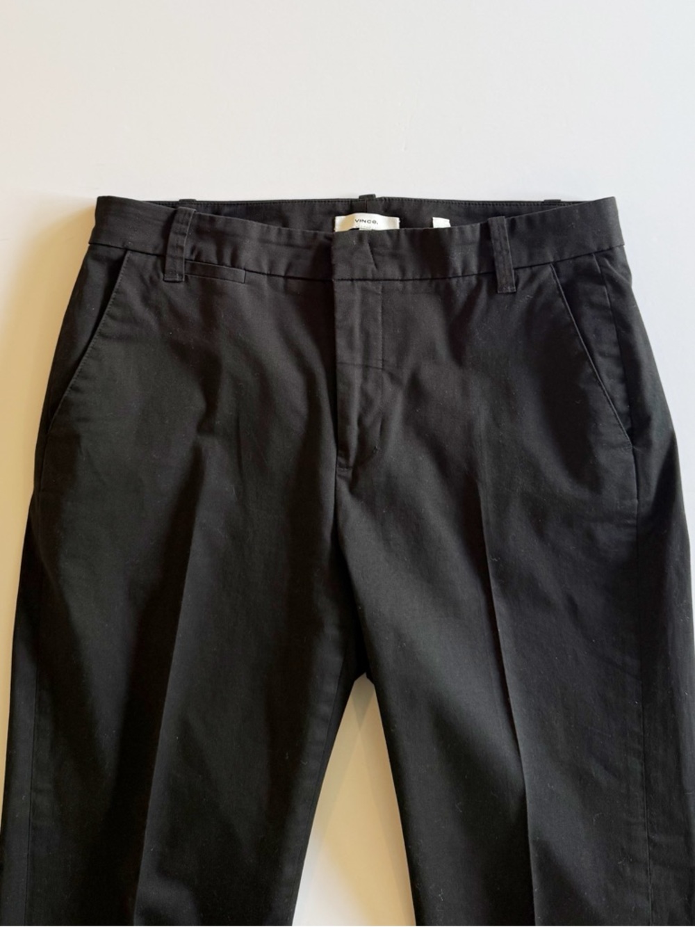 Vince Women’s Black Coin Pocket Cropped Chino Pants - Picture 3 of 10